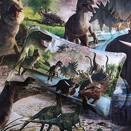 3D Dinosaur Comforter Set with Pillowcases (Twin)