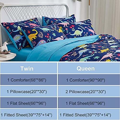 Dinosaur Full/Queen Bedding Set, Ultra Soft Microfiber