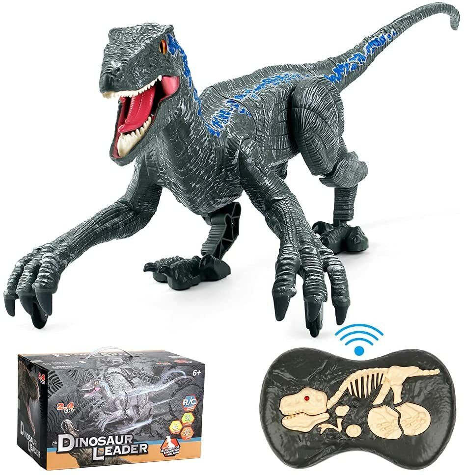 Jurassic Dinosaur Toys Remote Control Dinosaur RC Realistic Raptor Velociraptor