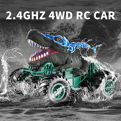 Dino RC Car with Light, Sound & Spray