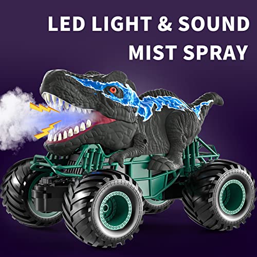 Dino RC Car with Light, Sound & Spray