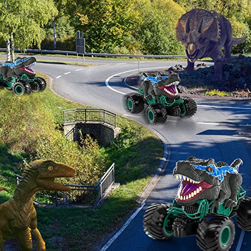 Dino RC Car with Light, Sound & Spray