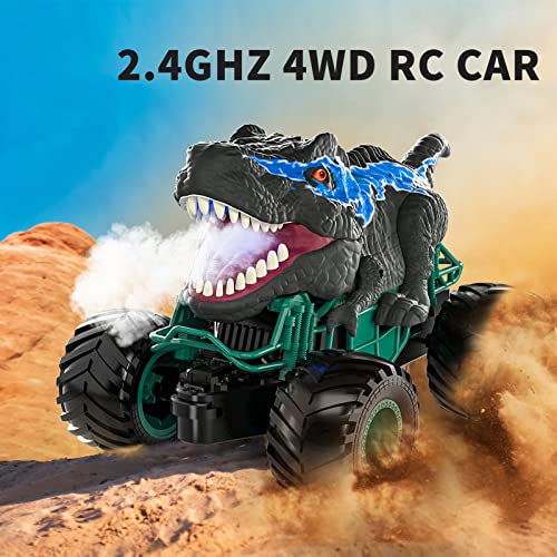 Dino RC Car with Light, Sound & Spray