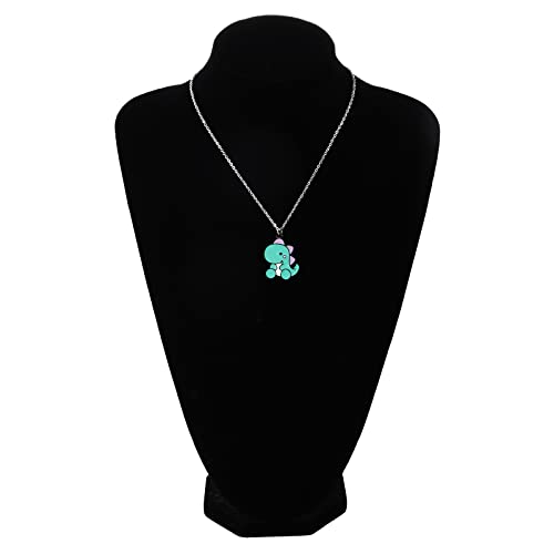 T-Rex and Stegosaurus Charm Necklace Pair