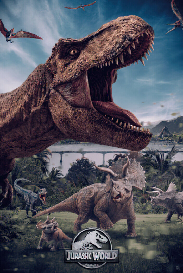 Jurassic World Dinosaur Movie Poster (24x36)
