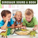 Realistic Dinosaur Figures with Sound Book for Kids