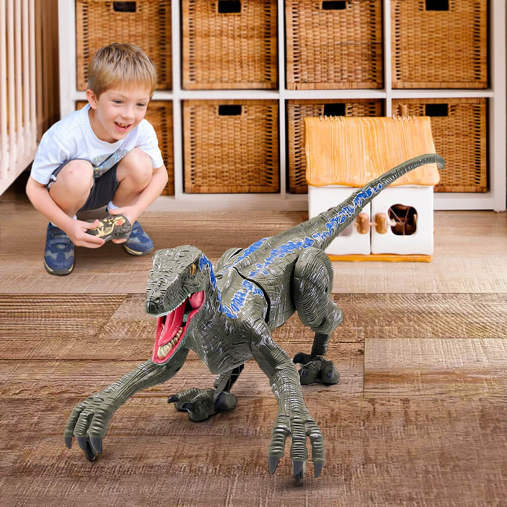 LED Walking Velociraptor Dinosaur Toy With Remote Control