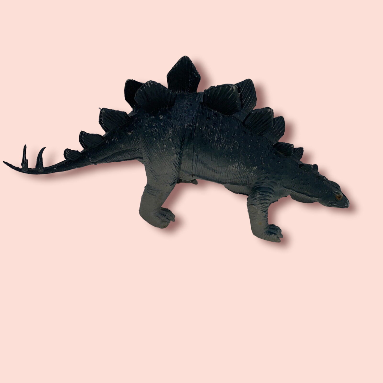 Vintage Imperial 1985 Stegosaurus Plastic 10" Dinosaur Toy