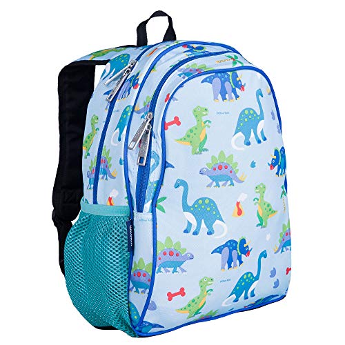 Dino-themed Children's Backpack with Padded Strap & Back