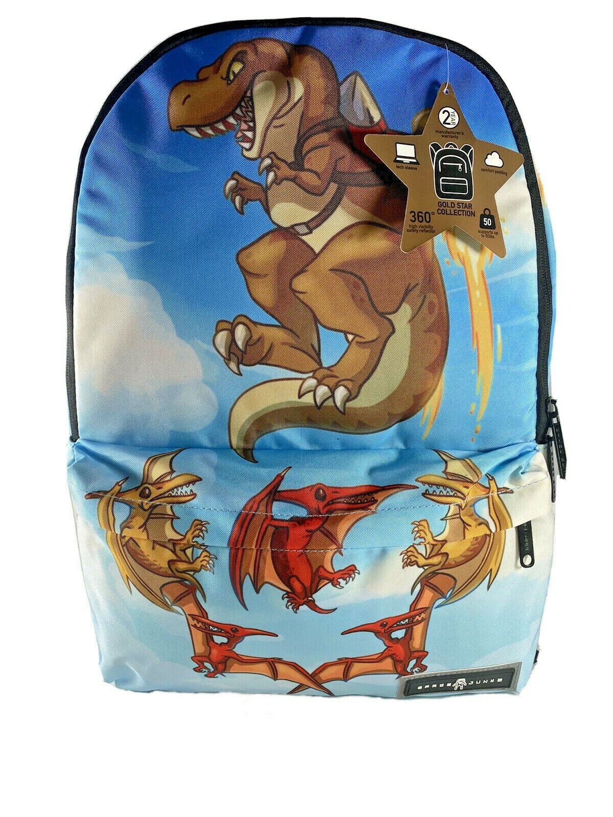 Space Junk Dinosaur Backpack 18.5" TechSleeve