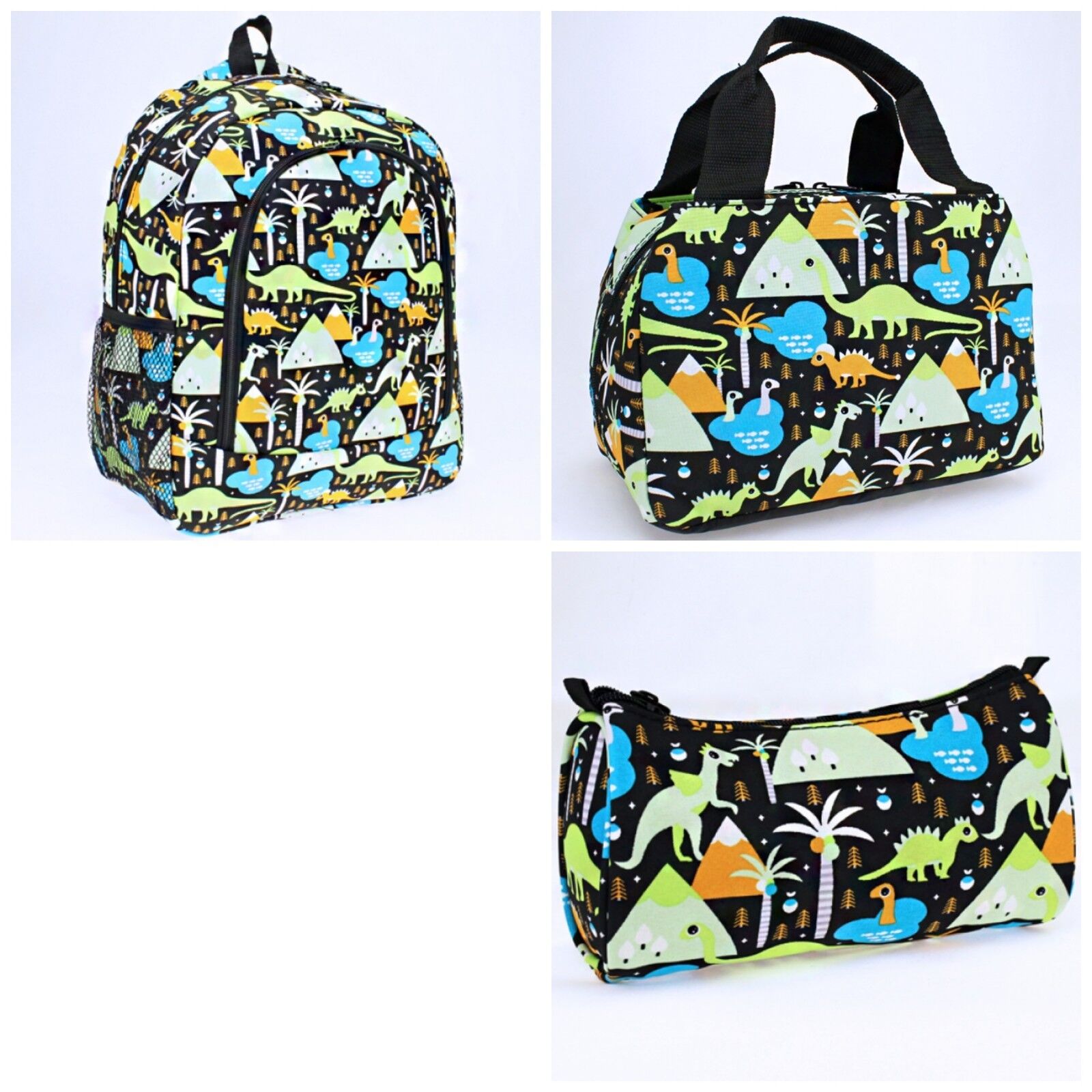 Dinosaur-themed 3 Piece Backpack Set for Boys