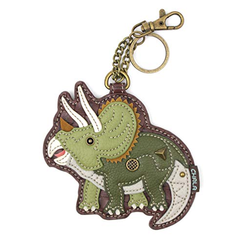 Coin Purse/Key Fob - Triceratops