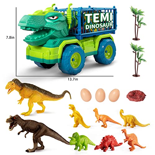Dinosaur Truck Set with 8 Figures & Mat