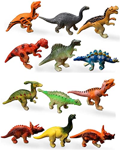 Small Assorted Dinosaur Figures - Mini Plastic Toys
