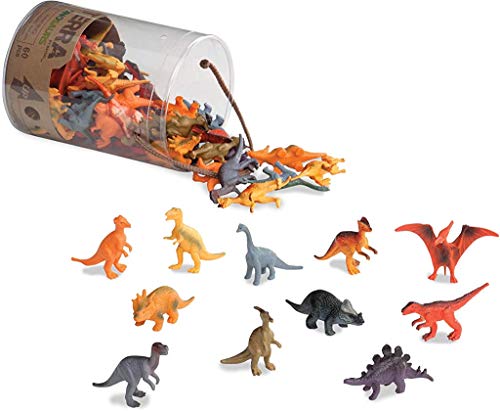 60-teiliges Dinosaurier Figuren Spielzeug Set ab 3 Jahren