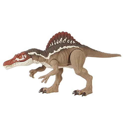 Jurassic World Extreme Chompin' Spinosaurus Dinosaur Action Figure, Huge Bite, Authentic Decoration, Movable Joints, Ages 4 Years Old & Up [Amazon Exclusive]