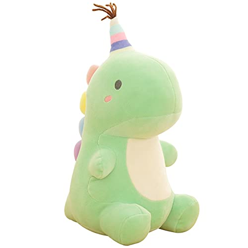 VHYHCY Stuffed Animal Plush Toys, Cute Dinosaur Toy, Soft Dino Plushies for Kids Plush Doll Gifts for Boys Girls (Green, 9 Inch)