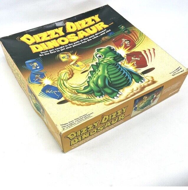 Vintage 1987 Dizzy Dizzy Dinosaur Board Game COMPLETE