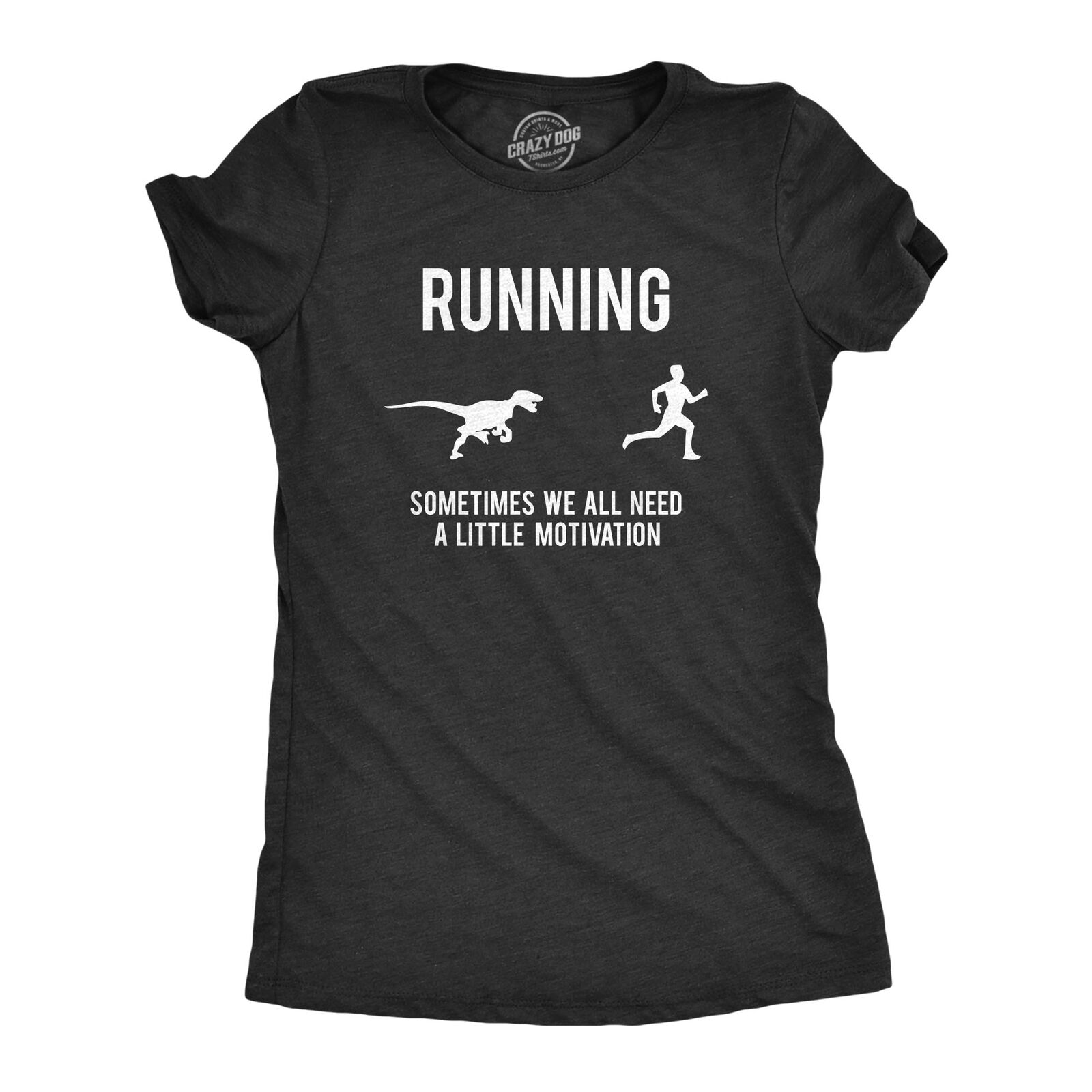 Dino-themed Women's Funny Running Tee