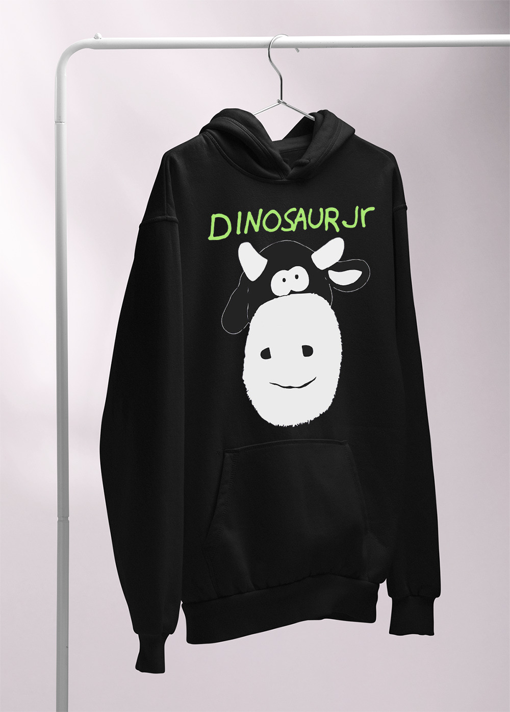 Dinosaur Jr. Cow Hoodie Black All Sizes Shirt Fan Funny Xmas Gift XX2653