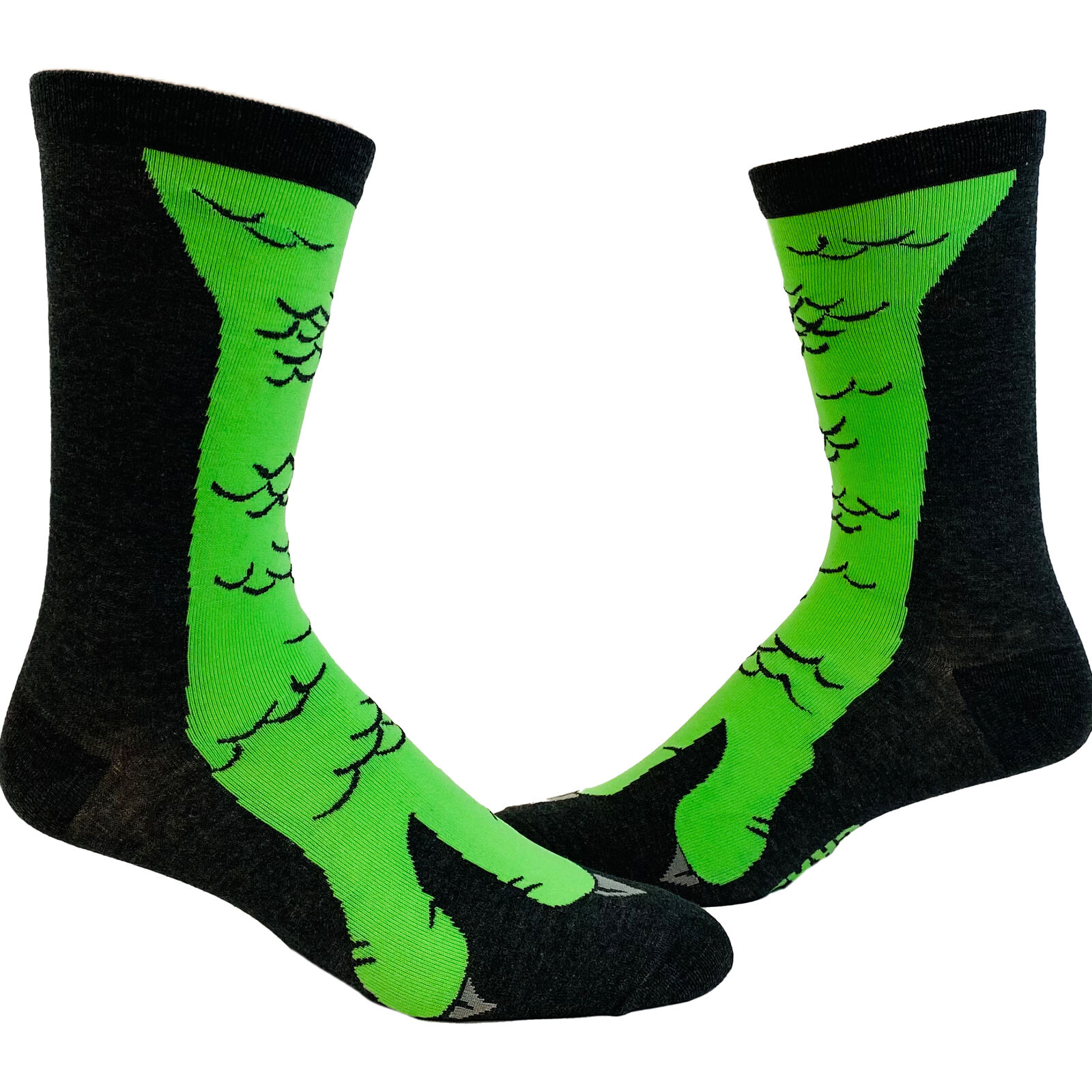Men's Dinosaur Foot Socks Funny Jurassic T-Rex Dino Lover Novelty Footwear