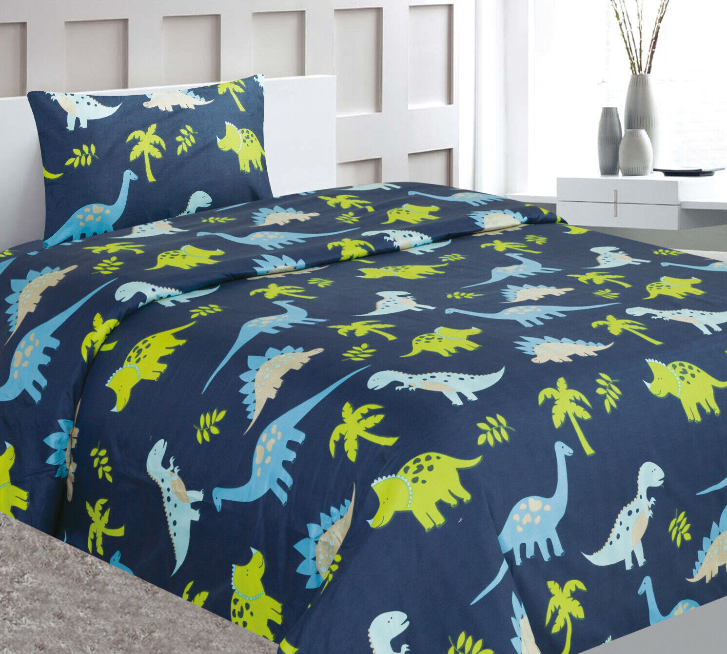 Dino-themed Twin Sheet Set - 3 Pieces