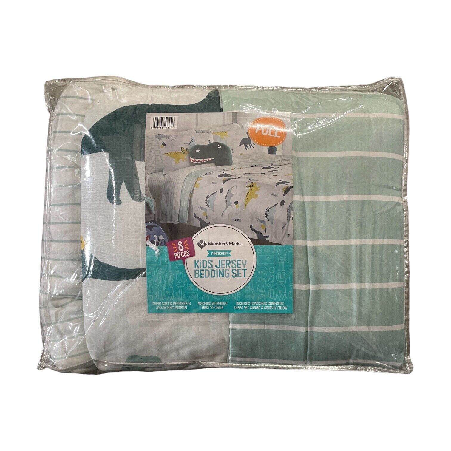 Full Dinosaur Bedding Set with 8 Pieces