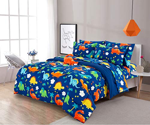 Boys Dinosaur Bedding Set with Accessories, Twin-Sized