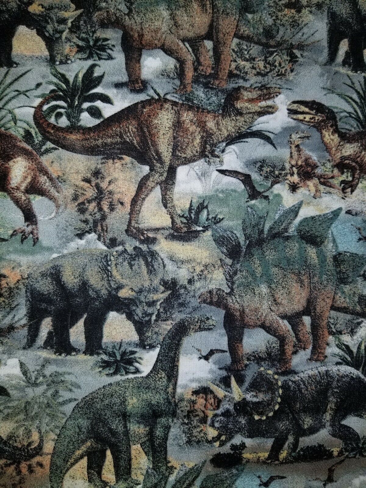Dinosaurs Curtain Valance - Jurassic Theme