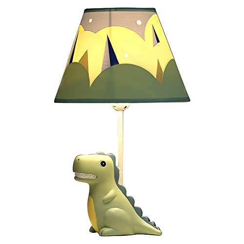 Green Dinosaur Bedside Table Lamp for Kids