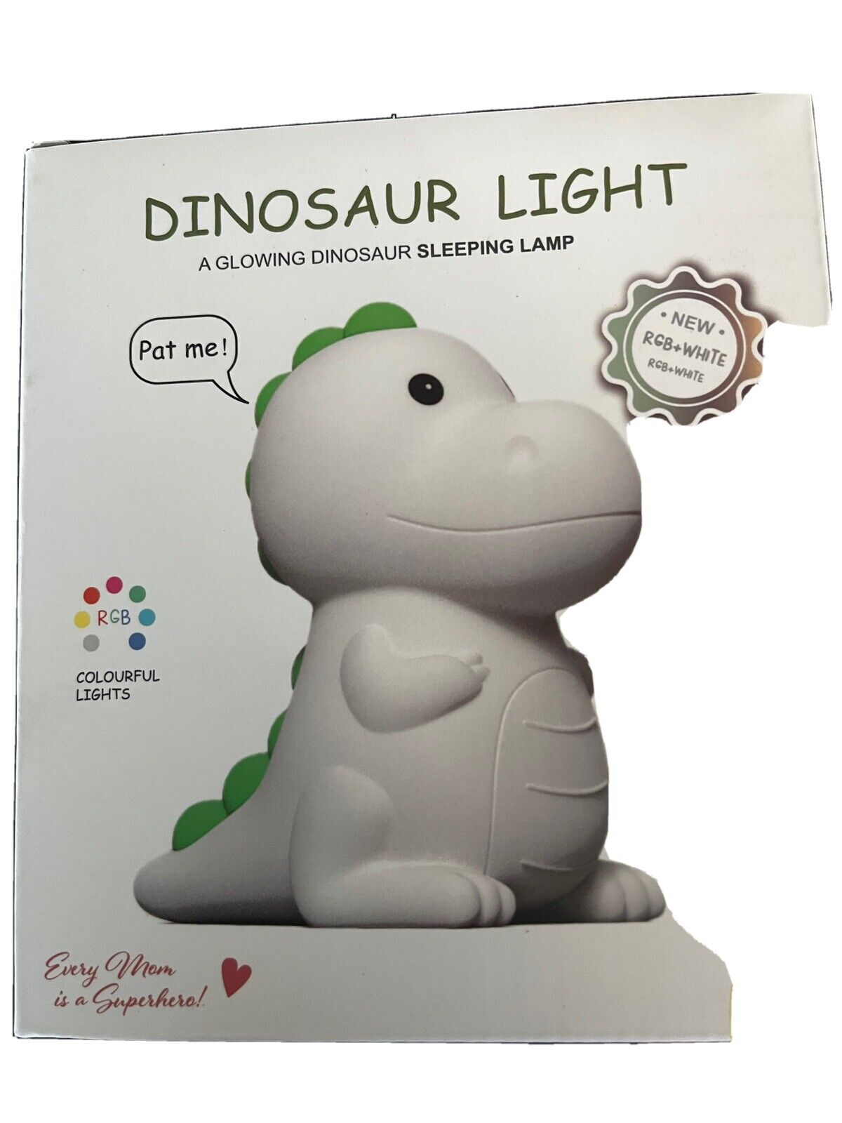 Rechargeable Dinosaur Night Light - Multicolored