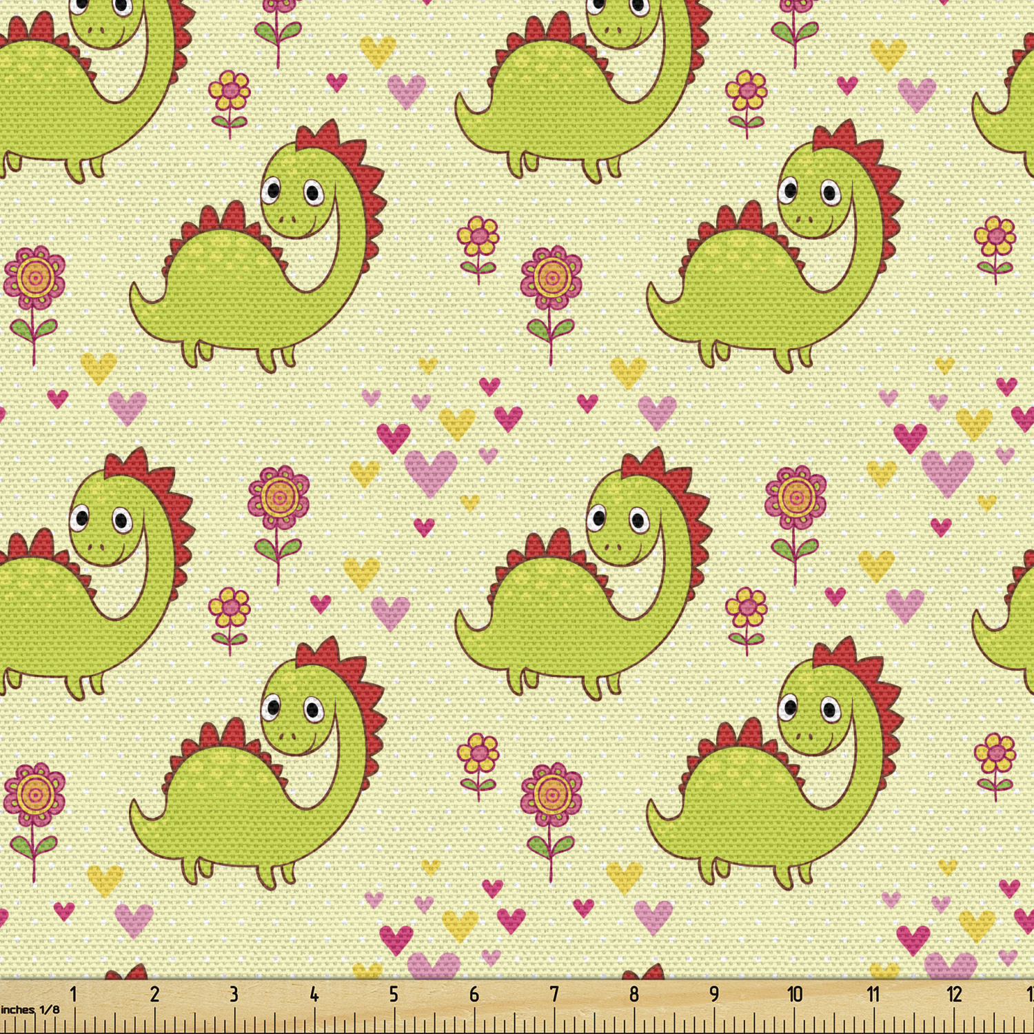 Dino Fabric for Home Decor by Ambesonne