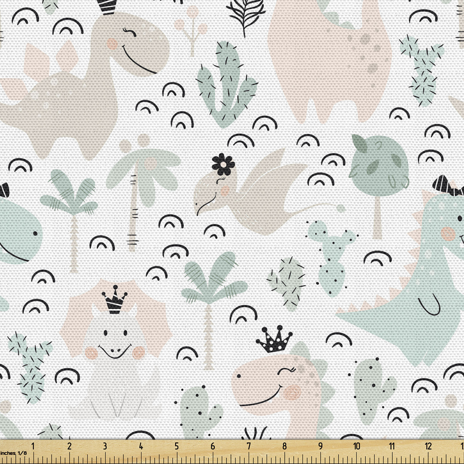 Dinosaur Print Fabric for Home Decor
