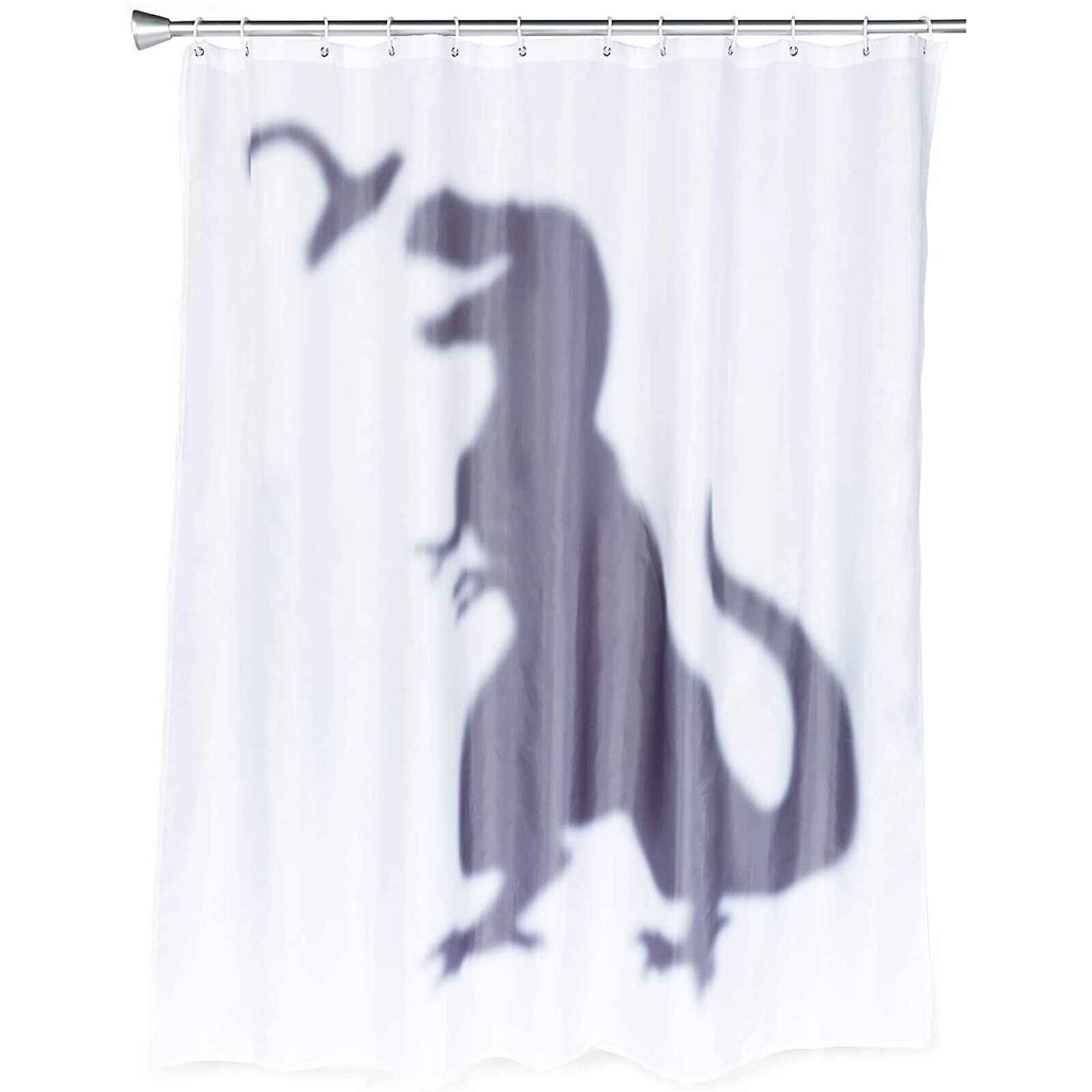 T Rex Dinosaur Shower Curtain Set with 12 Hooks for Bathroom (70 x 71 in)