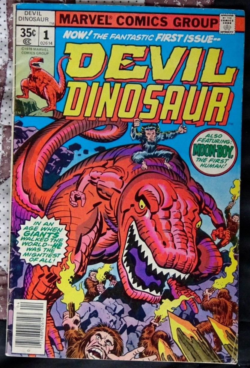 Comic Book- Devil Dinosaur #1 Jack Kirby 1st Moon-Boy 1978