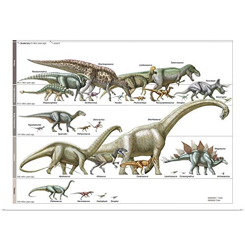 Dinosaur Timeline Fine Art Print