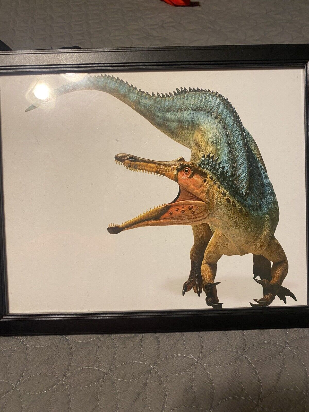 Retro Dinosaur Custom Art (Framed)