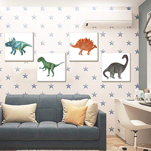 Dinosaur Canvas Wall Art (Set of 4)