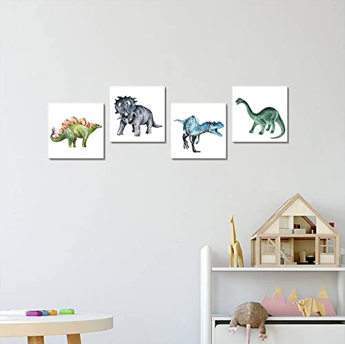 Watercolor Dinosaur Wall Art for Kids' Bedroom