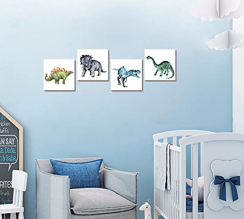 Watercolor Dinosaur Wall Art for Kids' Bedroom