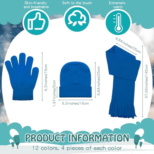 144-Piece Kids Winter Set: Hats, Gloves, & Scarves