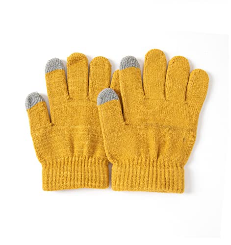 Kids Winter Hat, Scarf, & Gloves Set - Yellow