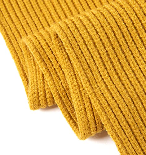 Kids Winter Hat, Scarf, & Gloves Set - Yellow