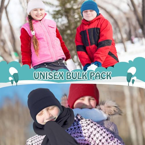 144-Piece Kids Winter Set: Hats, Gloves, & Scarves