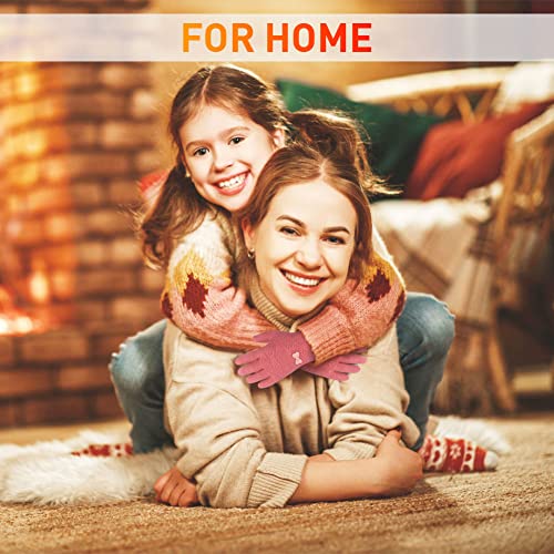 3 Pairs Kids Soft Warm Winter Gloves, 5-12T