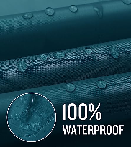 SaphiRose Kids Lightweight Waterproof Teal Rain Poncho