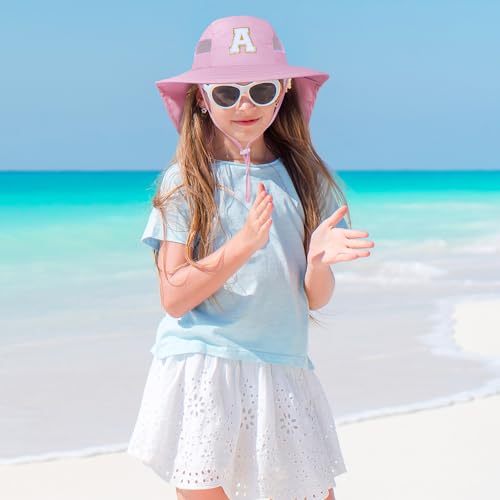 Girls UV Protection Sun Hat for Kids 2-8