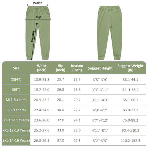 Kids Unisex Quick Dry Lounge Jogger Sweatpants