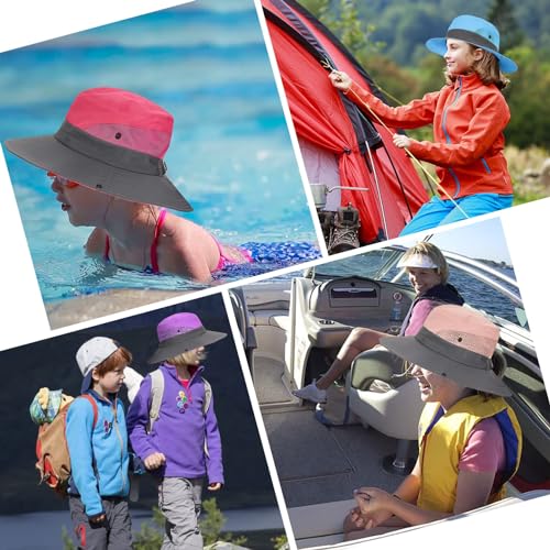 Kids Ponytail Sun Hat UPF 50 Bucket Cap