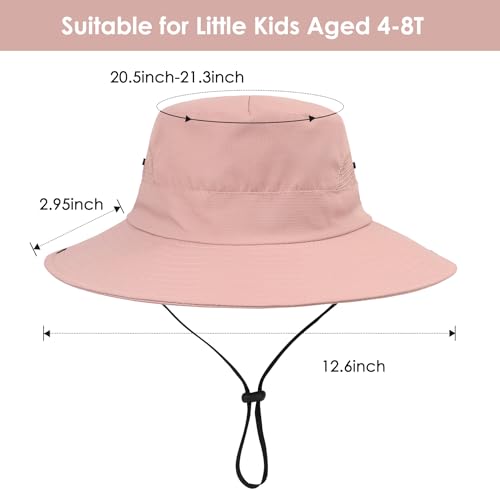 Zando Kids Sun Hat with Ponytail Hole UPF 50+